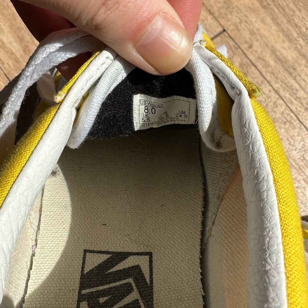 Custom Platform Bright Yellow Vans, Size 8 Women’s - image 8